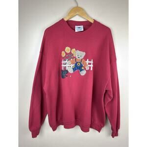 Vintage Bear Gopher Sunflower Farm Sweatshirt Adult Unisex 2X USA